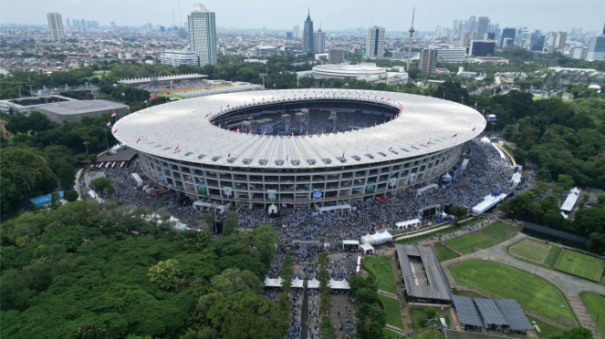 GBK voller Prabowo-Anhänger