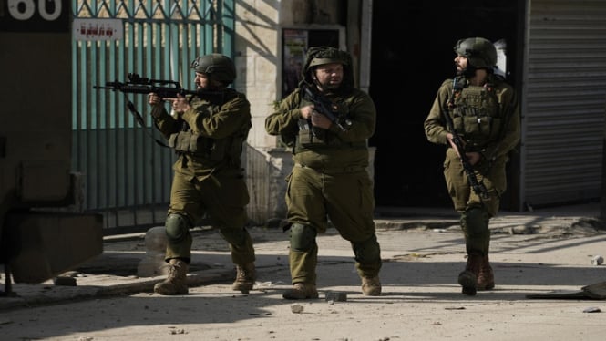 Tentara Israel saat melakukan operasi militer di Gaza, Palestina