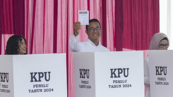 Anies Baswedan Nyoblos Pemilu 2024