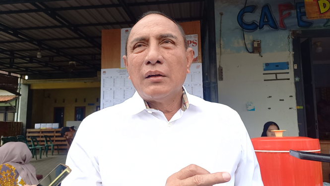 Ketua TPD Amin Sumut, Edy Rahmayadi.(B.S.Putra/VIVA)