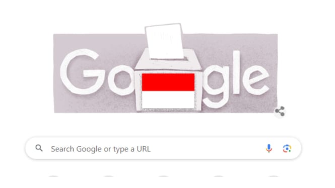 Google Doodle peringati perayaan Pemilu 2024