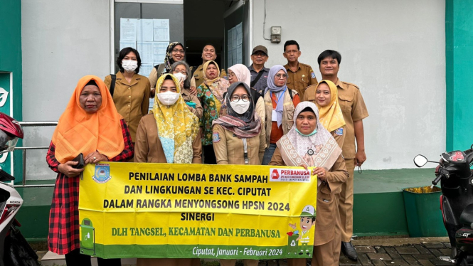 Tim penilaian lomba Bank Sampah Tangerang Selatan