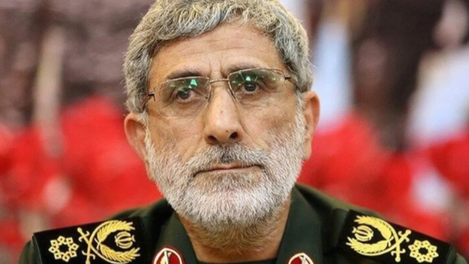 Komandan Pasukan Elit Quds Iran Esmail Qaani (Doc: AP Photo)