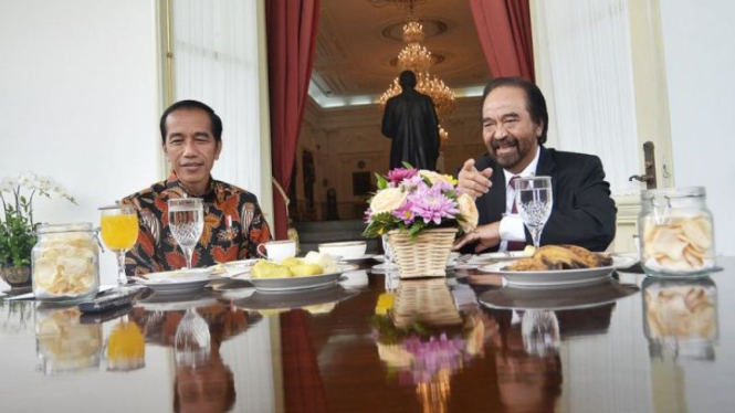Presiden Jokowi dan Ketum Nasdem Surya Paloh