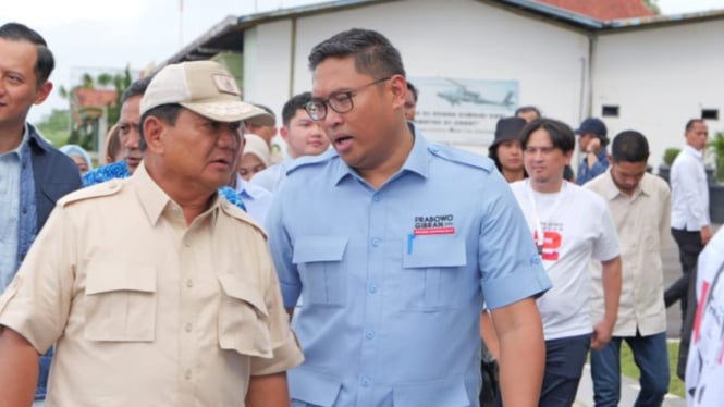 Prabowo Subianto dan Ketua DPD Gerindra Jawa Tengah Sudaryono