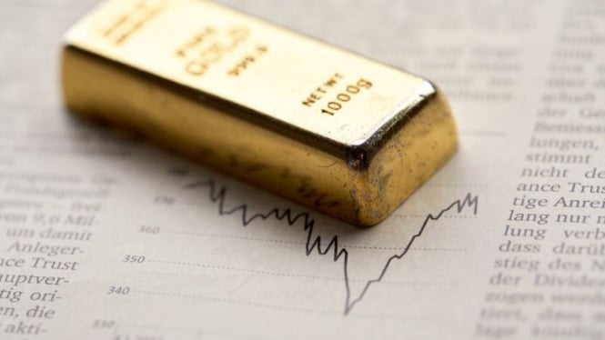 Ilustrasi harga emas dunia