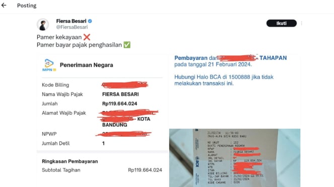 Fiersa Besari Pamer Bayar Pajak Ratusan Juta, Netizen: Gimana Kalau  Dikorupsi?