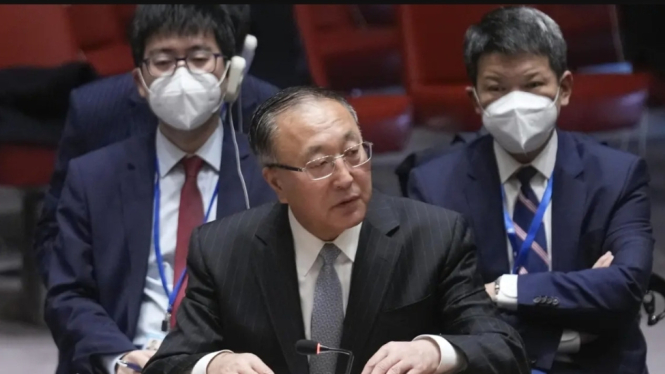 Dubes China Untuk PBB Zhang Jun (Doc: AP Photo)