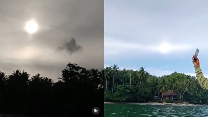 Heboh 2 Matahari Muncul Bersamaan di Mentawai