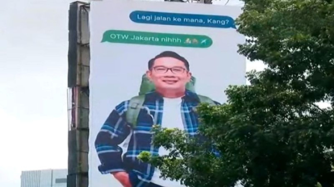 Baliho Ridwan Kamil Otw Jakarta