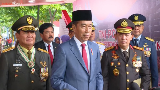 Presiden Jokowi membuka Rapim TNI-Polri 2024 di Mabes TNI Cilangkap, Jakarta