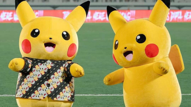 Pikachu berjoget di markas Bali United
