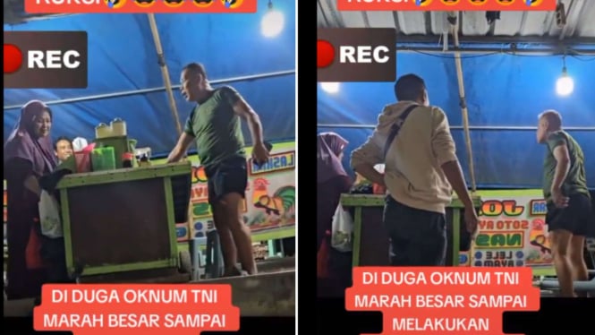 Viral Diduga Oknum TNI Marah-marah ke Ibu-ibu Pemilik Warung