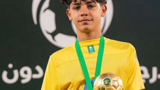 Cristiano Ronaldo Jr juara Liga Arab Saudi U-13 bersama Al Nassr