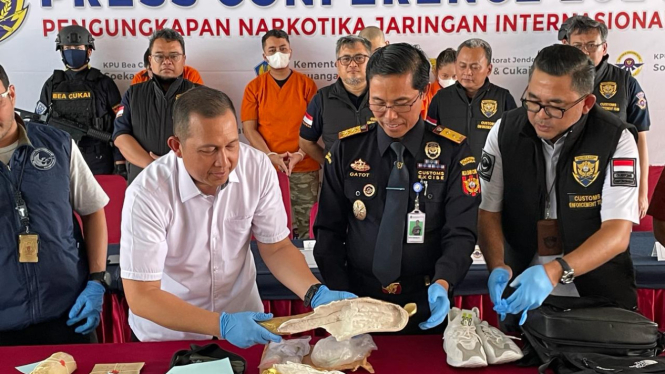 Ungkap kasus penyelundupan kokain dalam patung ikan asal Malaysia melalui Bandara Soetta