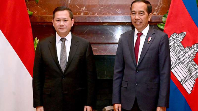 Presiden Joko Widodo (Jokowi) bertemua PM Kamboja Hun Manet