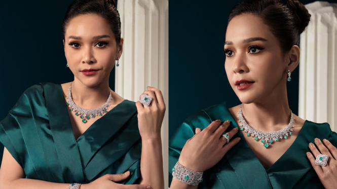 Pose Maia Estianty tampil sebagai brand ambassador perhiasan mewah 