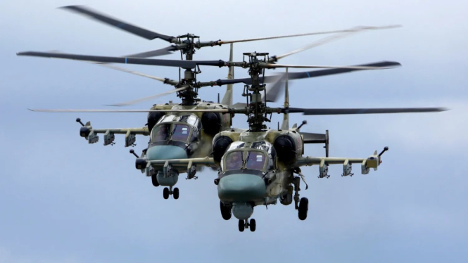 VIVA Militer: Helikopter tempur Kamov Ka-52 Allgator militer Rusia