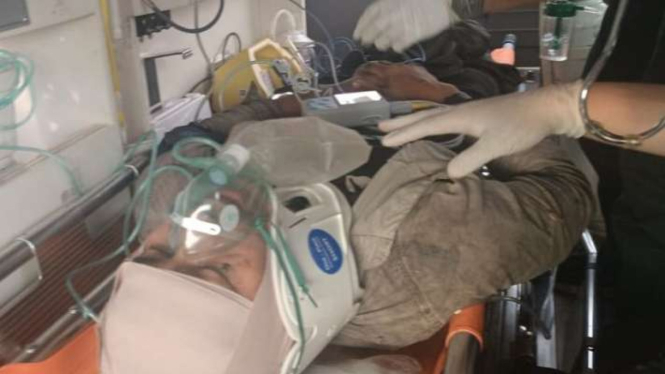 Kondisi pilot pesawat PK-SNE Smart Aviation Kapten M Yusuf (29) yang selamat berhasil dievakuasi saat menuju Rumah Sakit Umum Daerah (RSUD) dr. Jusuf SK Tarakan, Minggu, 10 Maret 2024.