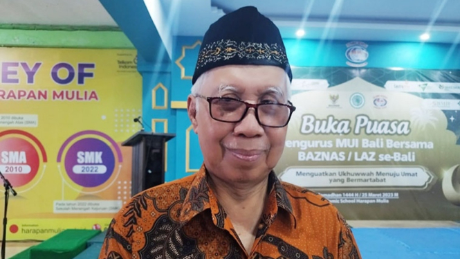 Ketua Majelis Ulama Indonesia (MUI) Provinsi Bali H. Mahrusun Hadyono