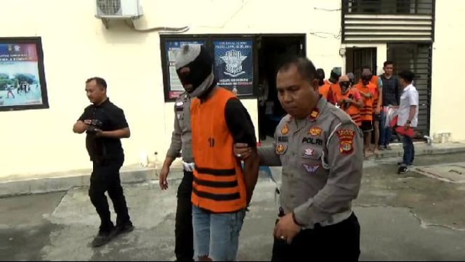 Pelaku penganiayaan santri di Polres Lampung Selatan