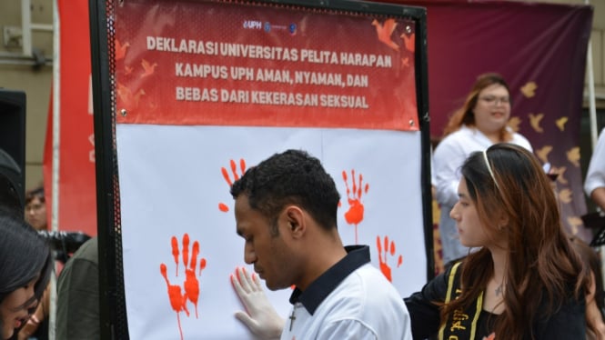 Deklarasi mahasiswa UPH Tangerang Anti Kekerasan Seksual