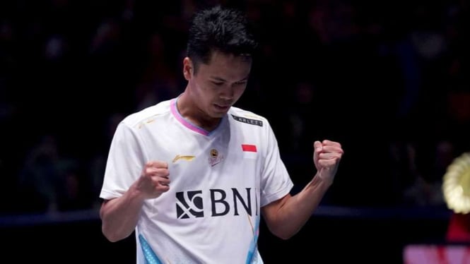Tunggal putra Indonesia Anthony Sinisuka Ginting