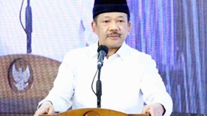 Ketua Baznas, Noor Achmad, dalam Zakat Wakaf Impact Forum yang digelar di Kantor Bappenas, Manteng, Jakarta Pusat, Rabu, 20 Maret 2024.