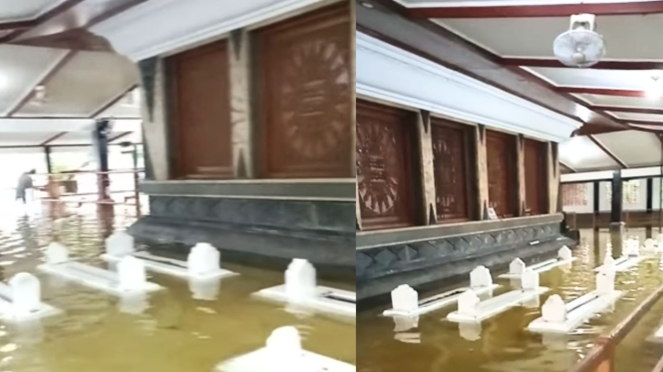 Makam Sunan Kalijaga Terendam Banjir