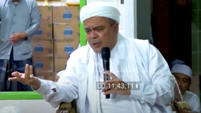 Eks Pentolan Front Pembela Islam (FPI) Muhammad Rizieq Shihab alias Habib Rizieq