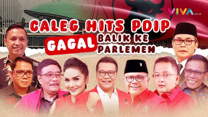 Caleg Hits PDIP Gagal ke Balik ke Parlemen