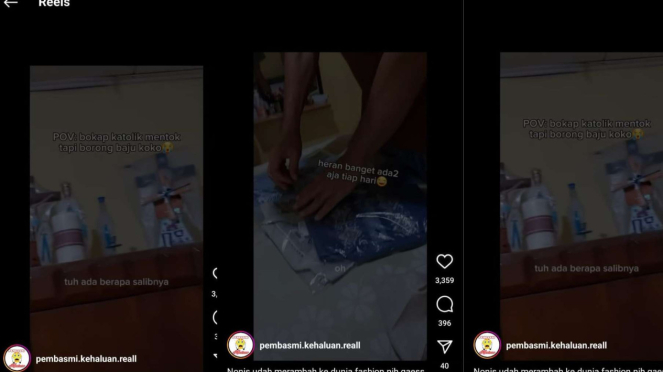 Viral Bapak-bapak Katolik Borong Baju Koko