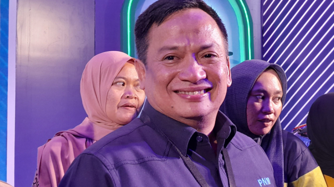 Direktur Utama PT Permodalan Nasional Madani (PT PNM), Arif Mulyadi, di acara 'Live on Ramadan' di kawasan Sudirman, Jakarta Selatan, Kamis, 21 Maret 2024. 