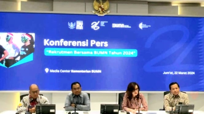 FHCI dalam konferensi pers di Kementerian BUMN, Jakarta, Jumat, 22 Maret 2024.