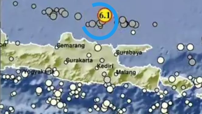 Gempa bumi magnitudo 6,1 mengguncang Tuban, Jawa Timur