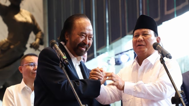 Pertemuan Prabowo Subianto dengan Surya Paloh di DPP Nasdem