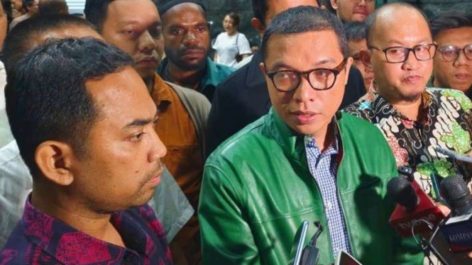 Ketua DPP PPP Achmad Baidowi saat ditemui di Gedung MK, Jakarta.