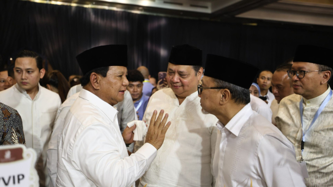 Prabowo Subianto, Airlangga Hartarto, Zulkifli Hasan