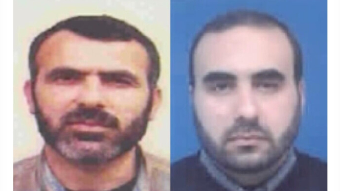 Gambar-gambar yang dirilis oleh IDF pada 26 Maret 2024, menunjukkan Marwan Issa (kiri) wakil komandan sayap militer Hamas, dan Ghazi Abu Tama'a, komandan senior kelompok teror lainnya, tewas dalam serangan Israel pada 10 Maret 2024. (Doc: IDF)