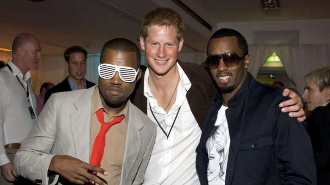Rapper Kanye West, Pangeran Harry dan Sean Diddy Combs
