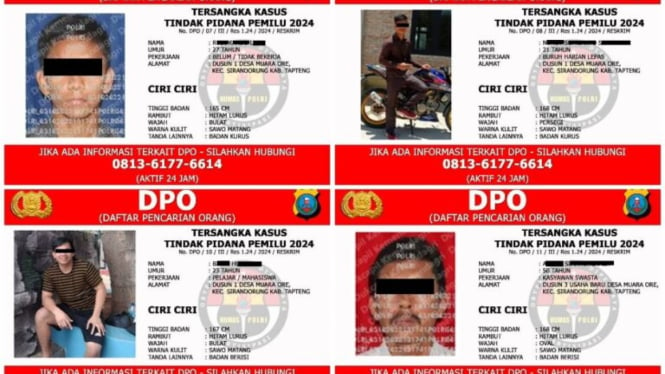 Tujuh anggota KPPS di Kabupaten Tapteng jadi DPO Polisi.(dok Polres Tapteng)