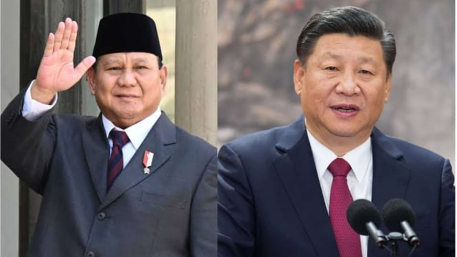 Prabowo Subianto dan Xi Jinping