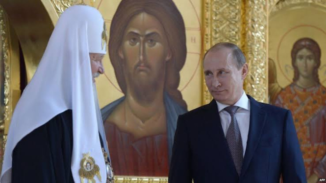 Pemimpin Gereja Orthodoks Rusia dan Presiden Vladimir Putin