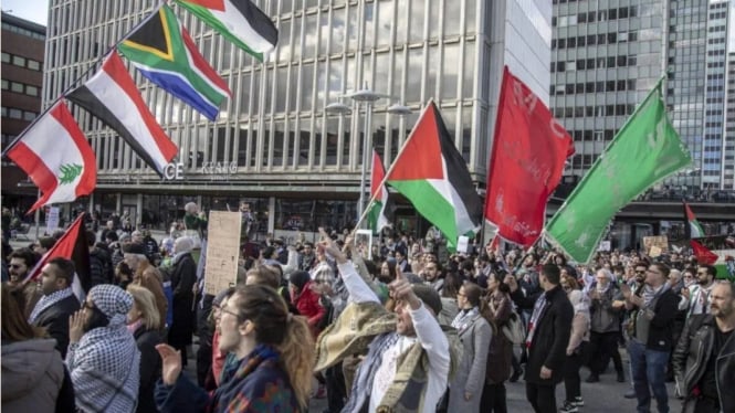 Demonstrasi di Swedia Bela Palestina (Doc: Middle East Monitor)