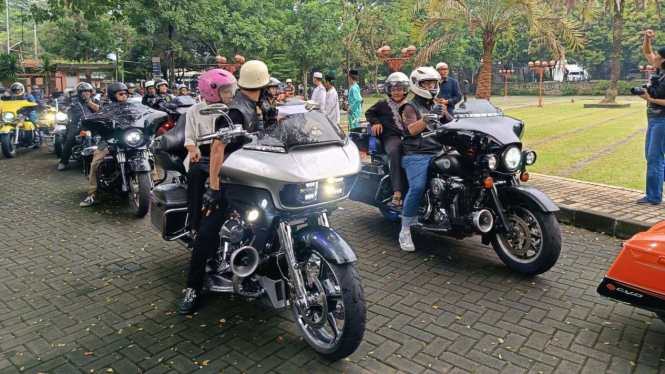 Charity Ramadhan Share B’Brothers ajak anak yatim keliling Bintaro naik Harley