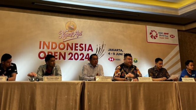 Konferensi pers Indonesia Open 2024