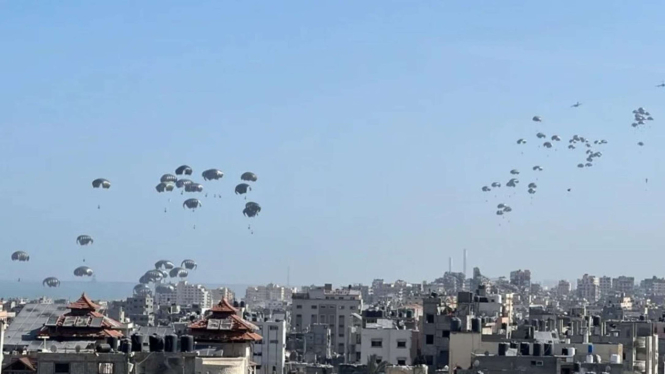 AS dan Yordania Berikan Bantuan ke Jalur Gaza di Tengah Konflik Serangan Israel