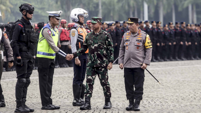 Panglima TNI dan Kapolri, Apel Gelar Pasukan Operasi Ketupat Tahun 2024