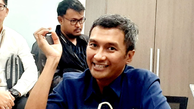 Group Head Sekretariat Perusahaan Pelindo, Ardhy Wahyu Basuki, dalam diskusi dengan awak media di Kementerian BUMN, Jakarta, Rabu, 3 April 2024.