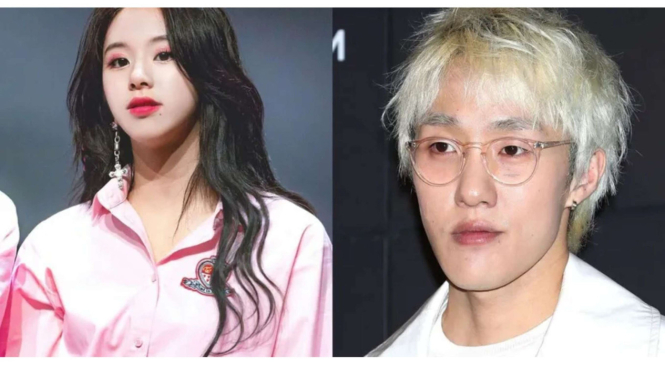 Chaeyoung TWICE dan Zion.T 